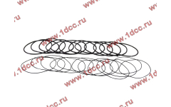 Кольцо уплотнительное гильзы цилиндра (комплект 12 тонких и 12 толстых) двигатель TD226B6G фото Нижний Новгород